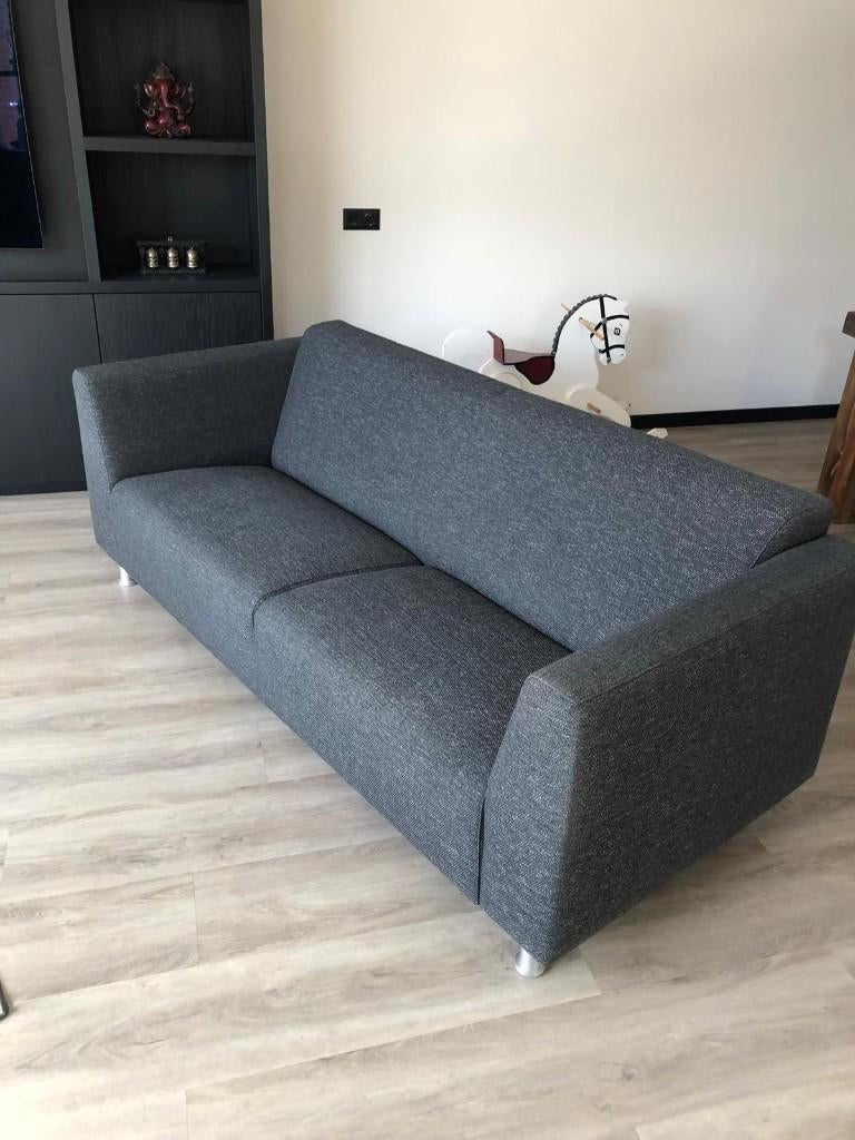 Bank 2x, Ophalen, Driepersoons, 75 tot 100 cm, Zo goed als nieuw