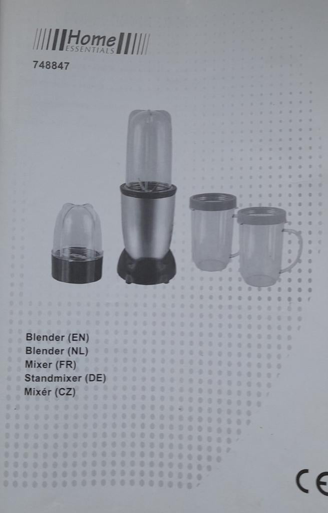Blender Smoothiesmaker  nieuw  met 2 meng en drinkbekers, Ophalen of Verzenden, Nieuw, Blender