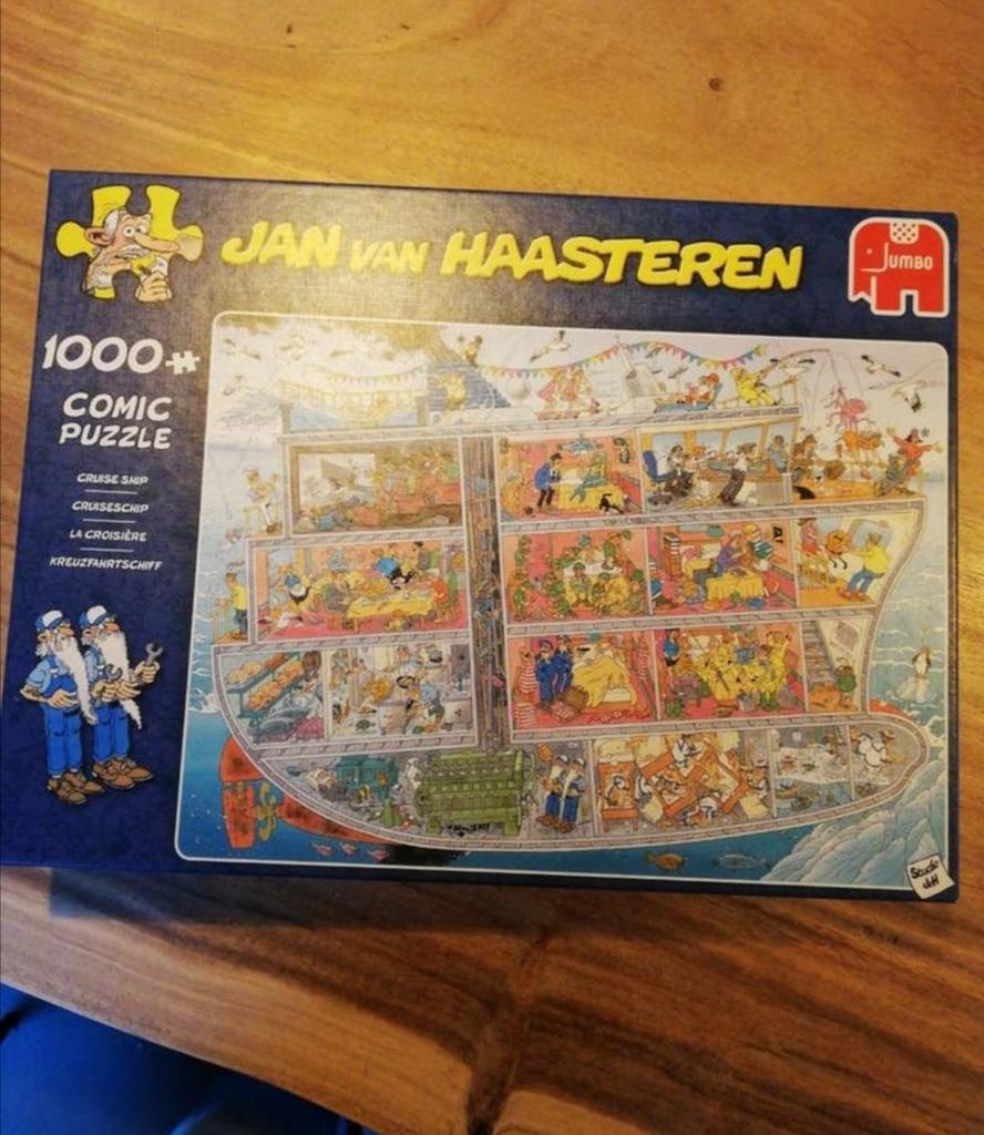 Van Haasteren puzzel Cruiseschip, 1000 stukjes, Ophalen of Verzenden, 500 t/m 1500 stukjes, Zo goed als nieuw, Legpuzzel