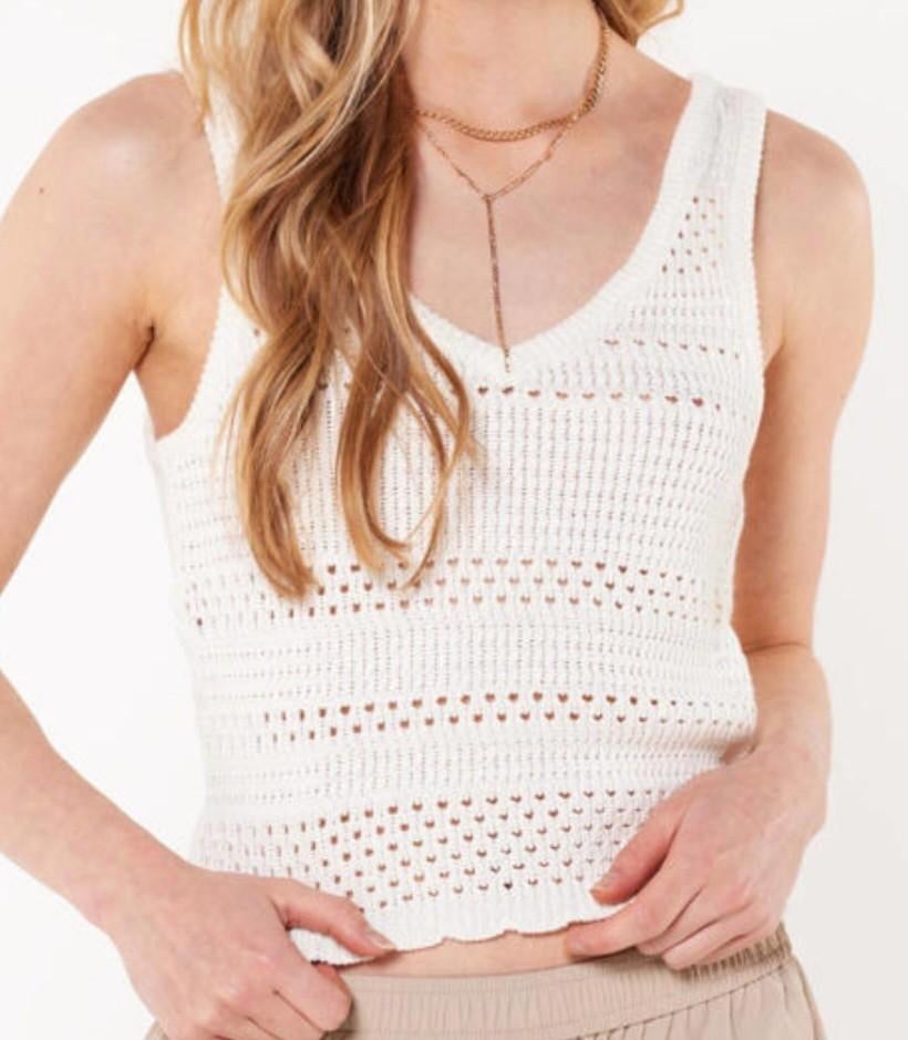 America Today gehaakte top maat XL, Kleding | Dames, Tops, Wit, Maat 46/48 (XL) of groter, Ophalen of Verzenden, Zo goed als nieuw