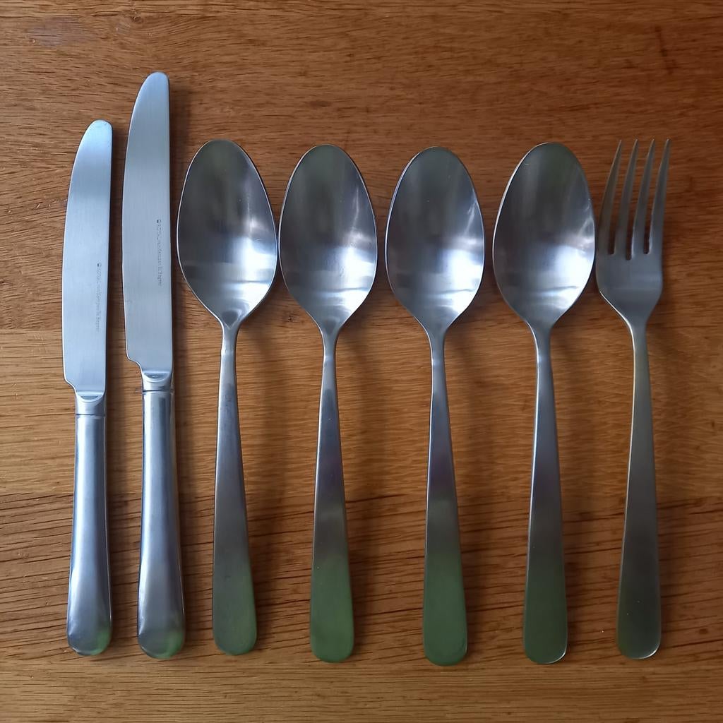 Bestekdelen Royal van Kempen & Begeer 18-10 mat, Ophalen of Verzenden, Rvs of Chroom