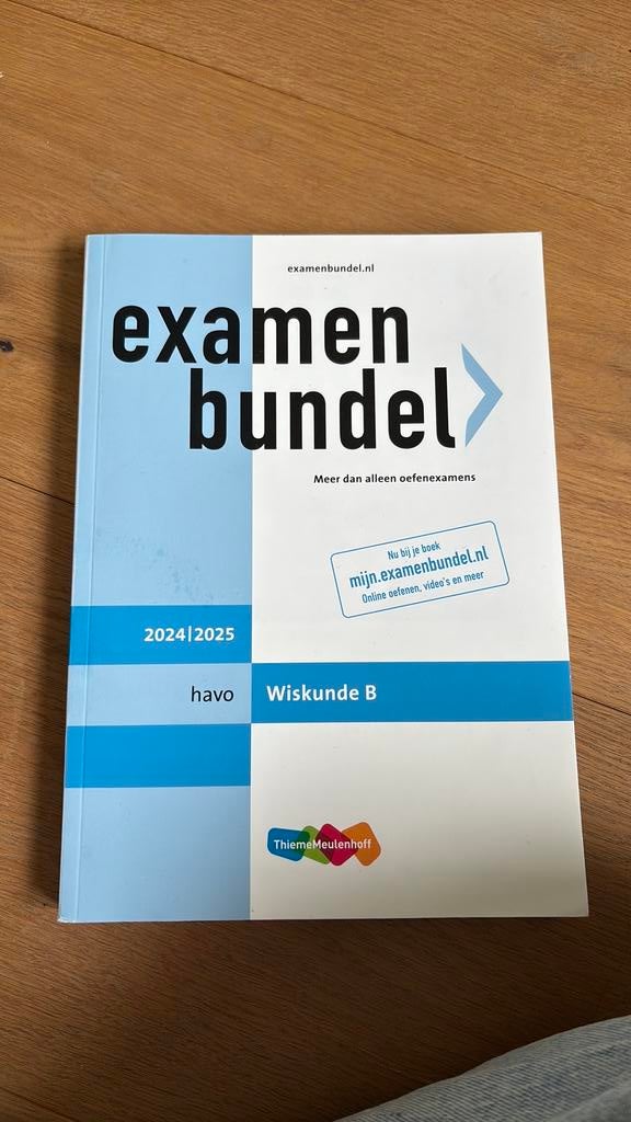 examenbundel havo wiskunde b, Ophalen of Verzenden, Nieuw, HAVO, Wiskunde A