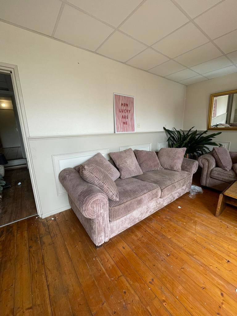 Grote stoffen bank, Gebruikt, Driepersoons, 75 tot 100 cm, Ophalen of Verzenden