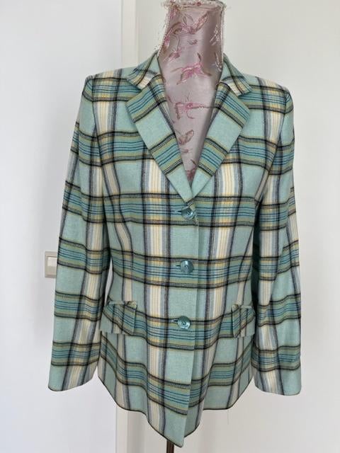 blazer van Basler,geruit ,mt40,zgan, Kleding | Dames, Jasjes, Kostuums en Pakken, Zo goed als nieuw, Maat 38/40 (M), Geel, Verzenden