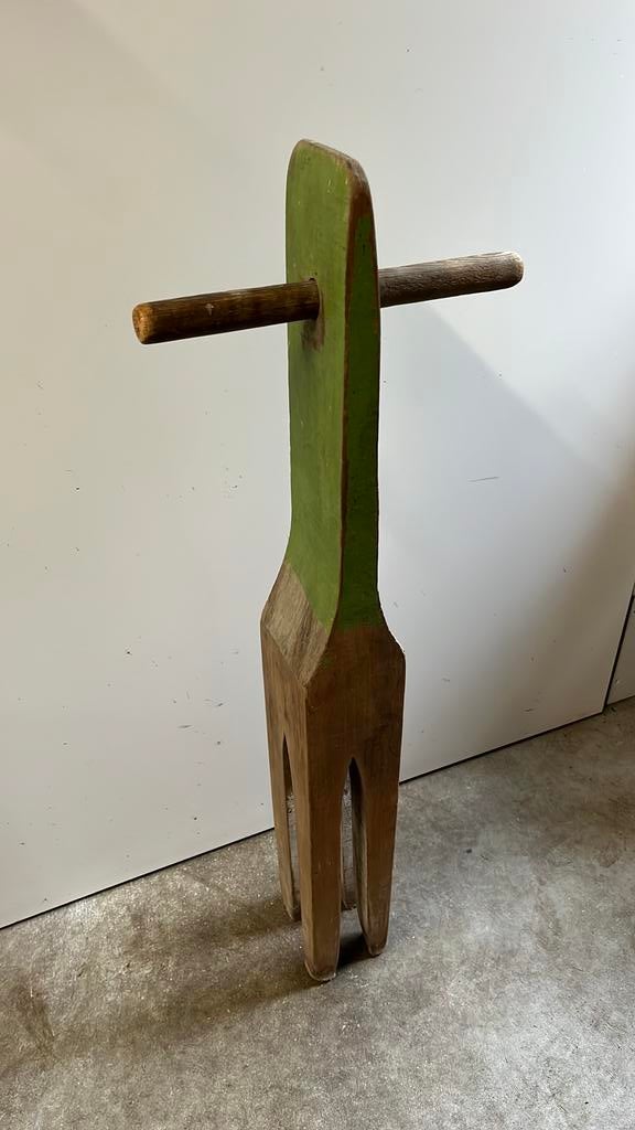 Antieke Houten Wasstamper, Ophalen of Verzenden