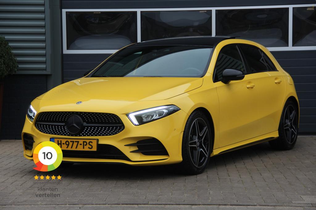 Mercedes-Benz A-Klasse 180 Business Solution AMG Panoramadak, 12 maanden, 136 pk, Gebruikt, Origineel Nederlands