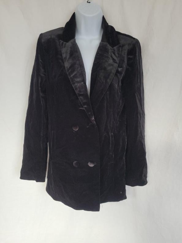 Prachtig zwart fluwelen jasje mt S merk Loavies, Kleding | Dames, ., Zwart, Ophalen of Verzenden, Zo goed als nieuw