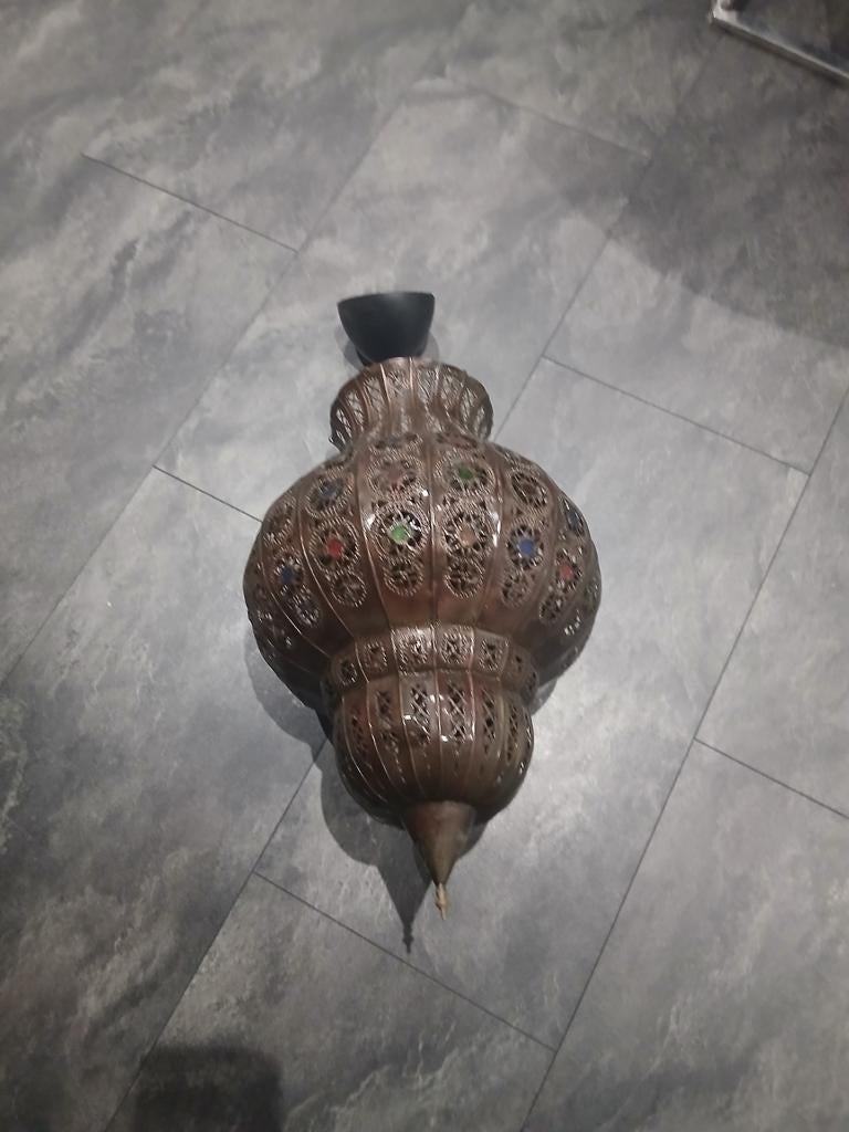 Marrakech lamp, Gebruikt, 50 tot 75 cm, Ophalen of Verzenden, Glas