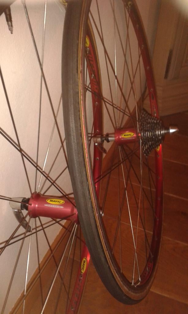 mavic helium wielen, Fietsen en Brommers, Fietsonderdelen, Ophalen, Gebruikt, Wiel, Mavic