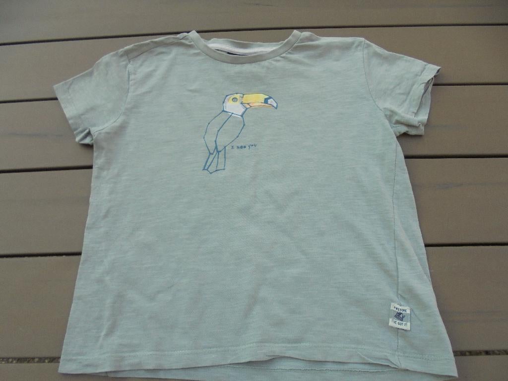 K153 Groen shirt Wickie maat 122, Gebruikt, Ophalen of Verzenden, Wickie, Shirt of Longsleeve