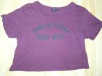 Coolcat t-shirt (croptop) bordeaux S, Kleding | Dames, T-shirts, Overige kleuren, Ophalen of Verzenden, Zo goed als nieuw, Coolcat