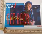Vintage sticker TDK Paul McCartney Beatles Logo merk, Ophalen of Verzenden, Zo goed als nieuw, Overige typen