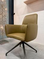 (1) Nieuw Leolux Gyon Hoog Eetkamerstoel Raffino Fennic leer, Leolux, Nieuw, Leer, Ophalen of Verzenden