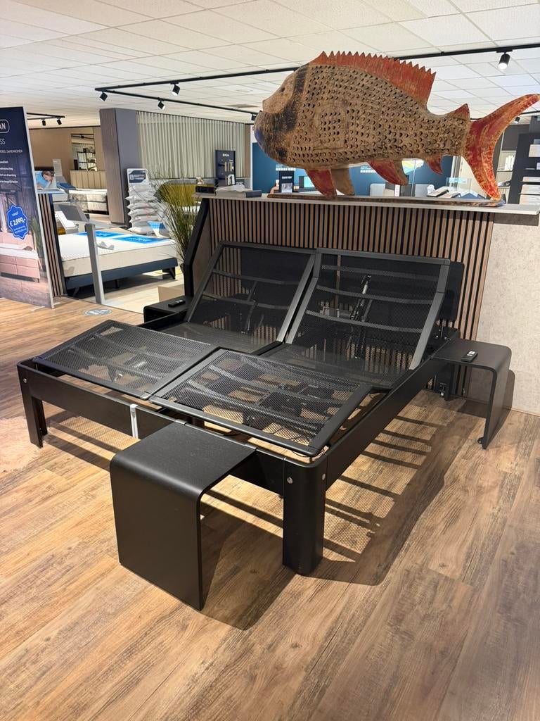 Auping Auronde 2000 180/200 ELEKTRISCH Deelbaar Z.G.A.N -50%, Huis en Inrichting, Slaapkamer | Bedden, Wit, Tweepersoons, Ophalen of Verzenden