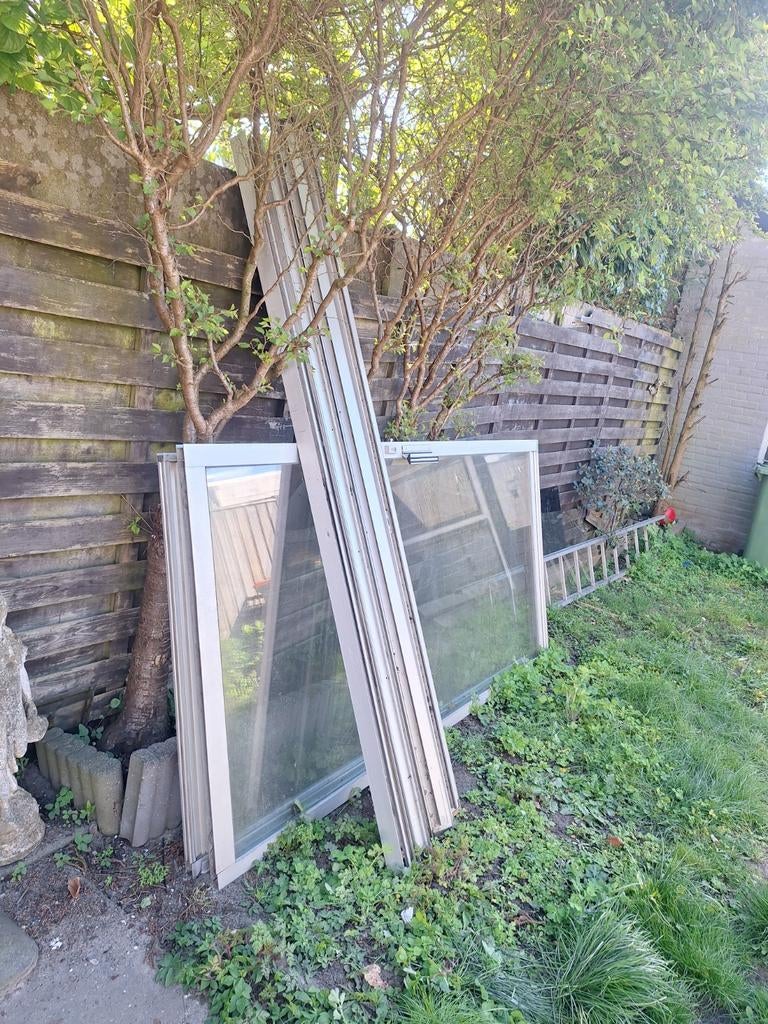 Schuifpui alleminium, Ophalen, Gebruikt, 225 cm of meer, Aluminium