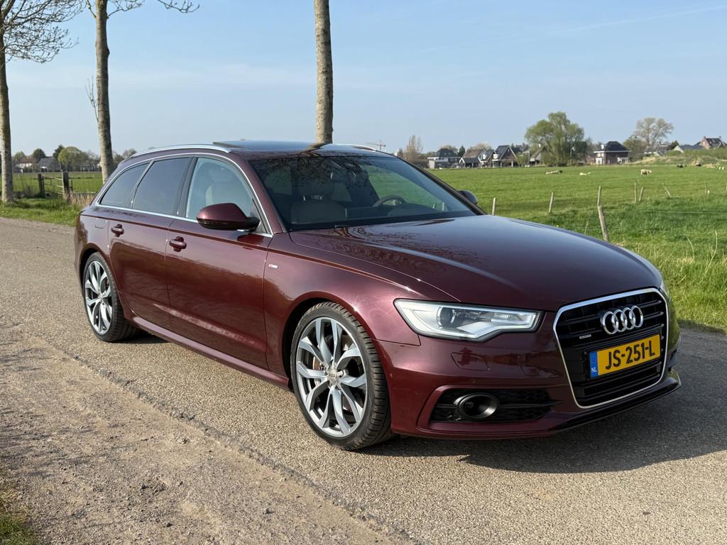 Audi A6 Avant 3.0 TFSI quattro Pro Line Plus 2012 Nette auto, Auto's, Automaat, Euro 5, Gebruikt, Beige
