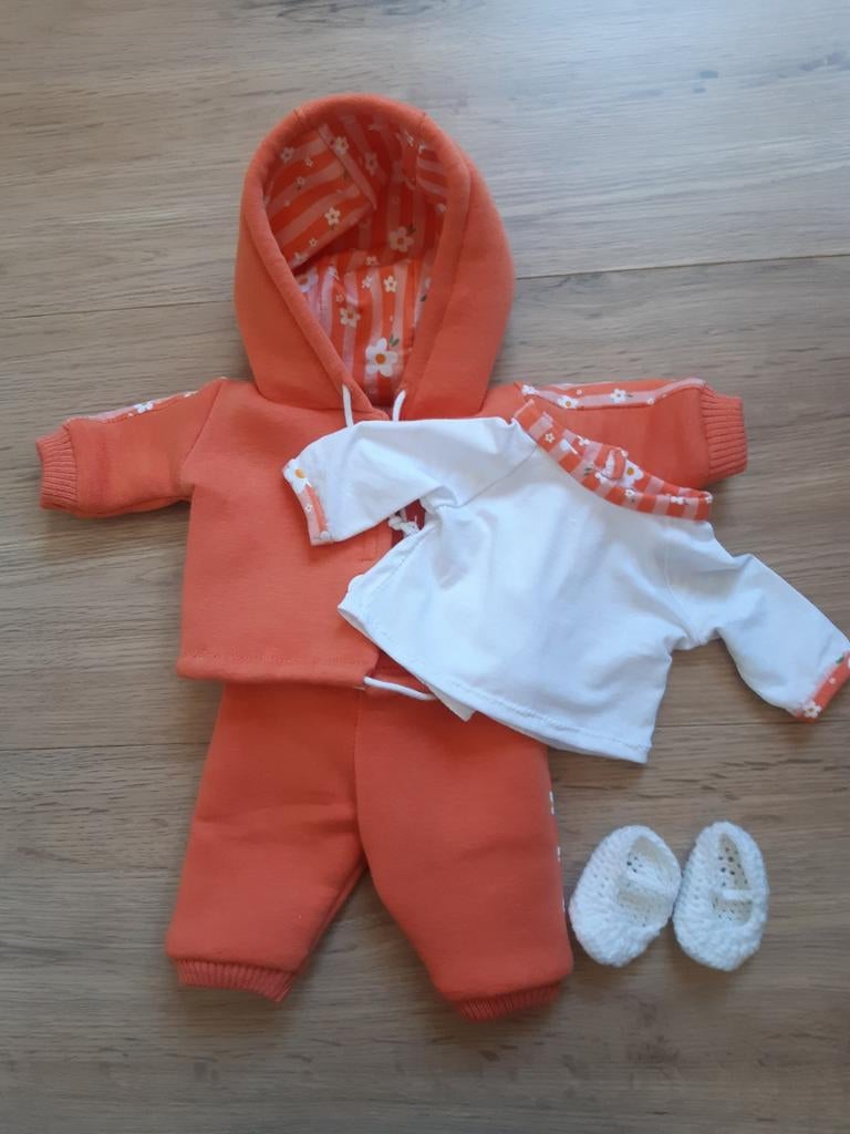 Joggingpakje met shirtje en slofjes voor Babyborn 43 cm, Ophalen of Verzenden, Nieuw, Babypop