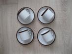 D.E Kop en schotel zgan vintage 4 x, Ophalen of Verzenden, Zo goed als nieuw, Bord(en), Effen