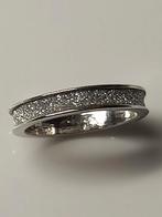 Staal pinkring glittert in zon en licht, IJzer of Staal, Ophalen of Verzenden, Zilver, Kleiner dan 17