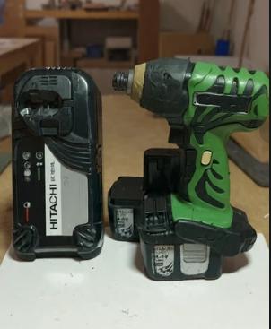 Hitachi wh14dl slagmoersleutel op accu, Verzenden, Gebruikt