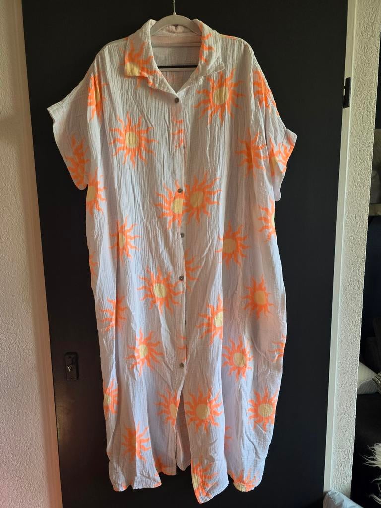 Nieuwe lange jurk zonnetje neon 42 44 46, Kleding | Dames, Jurken, Maat 42/44 (L), Nieuw, Ophalen of Verzenden, Roze