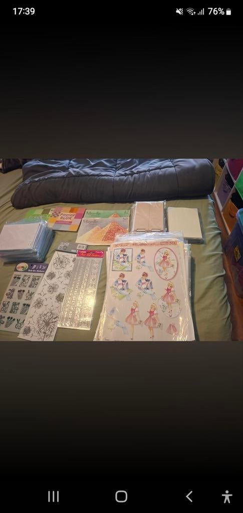 Grote partij knutselspullen - alles in één keer!, Hobby en Vrije tijd, Gebruikt, Meerkleurig, Ophalen of Verzenden, Papier of Karton