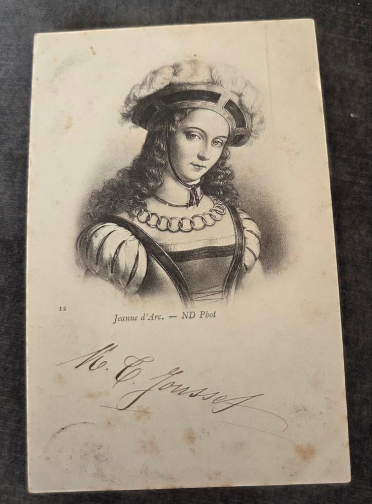Jeanne d'Arc, Verzamelen, Ansichtkaarten | Themakaarten, Gelopen, Voor 1920, Overige thema's, Verzenden