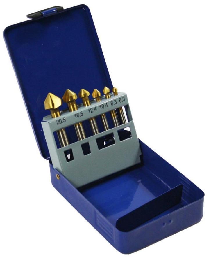 Verzinkboren set 6dlg. Nieuw, Auto diversen, Autogereedschap, Nieuw, Ophalen of Verzenden