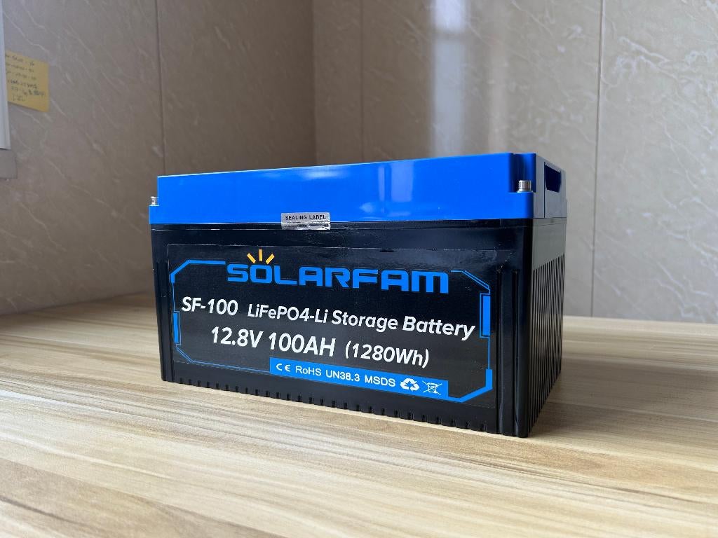 Lithium 12.8V 100Ah Accu met Actief Beschermingsbord, Audio, Tv en Foto, Accu's en Batterijen, Ophalen of Verzenden, Nieuw, Oplaadbaar