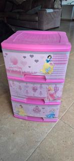 Ladekastje Disney Prinsessen - Gebruikt met wieltjes, Ophalen, Gebruikt, 3 of 4 laden, Minder dan 100 cm