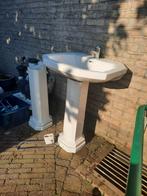 Klassieke vintage wastafel op zuil sphinx, Ophalen, 50 tot 100 cm, Minder dan 100 cm, Wasbak of Wastafel
