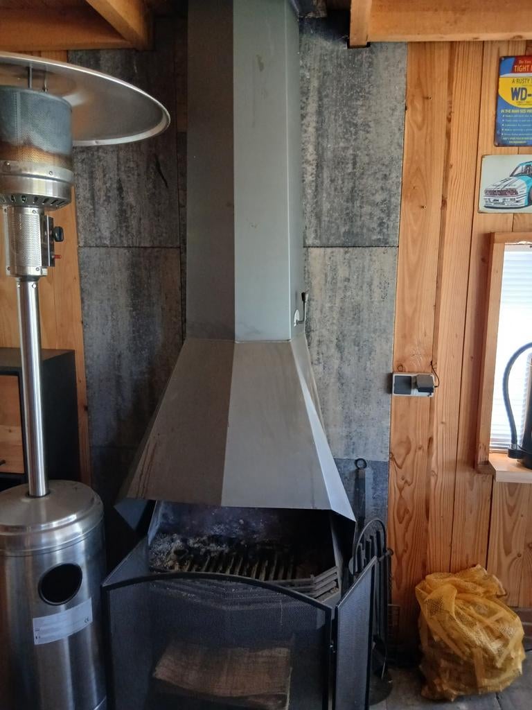 Complete openhaard set - direct af te halen!, Ophalen, Gebruikt, Vrijstaande haard, Houthaard