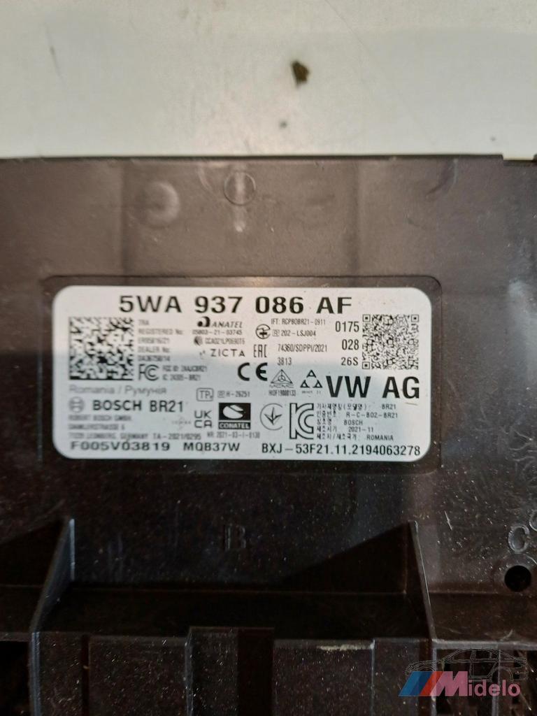 Body Control met artikelnummer 5WA937086 audi a3, Gebruikt, -, -, -