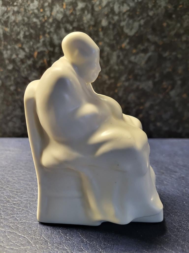 Plateel Gouda regina plastiek beeldje Redegeld, Ophalen of Verzenden