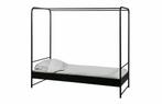 Zwart metalen hemelbed - Eenpersoons, Ophalen, Gebruikt, 90 cm, Eenpersoons