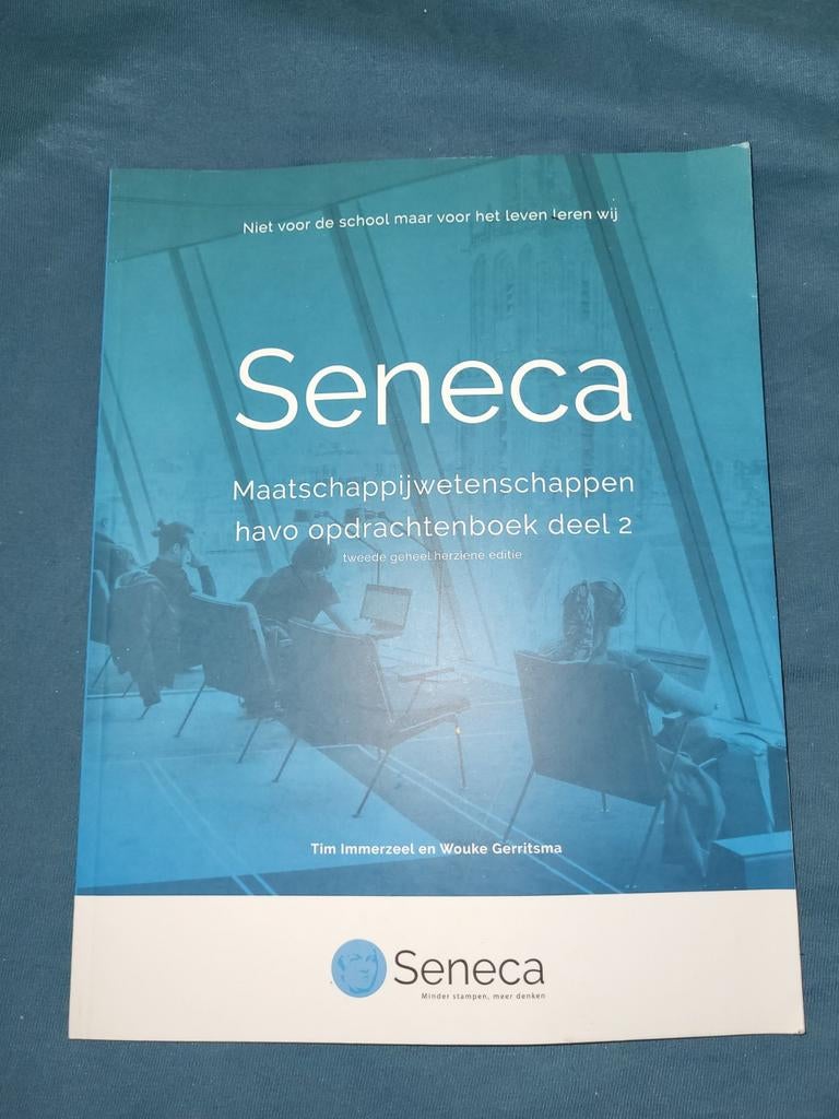 Seneca Maatschappijwetenschappen havo deel 2, Boeken, Gelezen, HAVO, Ophalen of Verzenden, Tim Immerzeel en Wouke Gerritsma