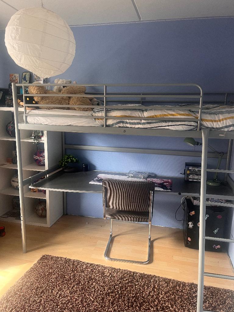 Hoogslaper Ikea in hoogte verlaagd, Ophalen, Gebruikt, 90 cm, Eenpersoons