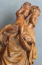 Om 1900-1950 KLEINE Lindenhouten Beeld Madonna op Maansikkel, Ophalen of Verzenden
