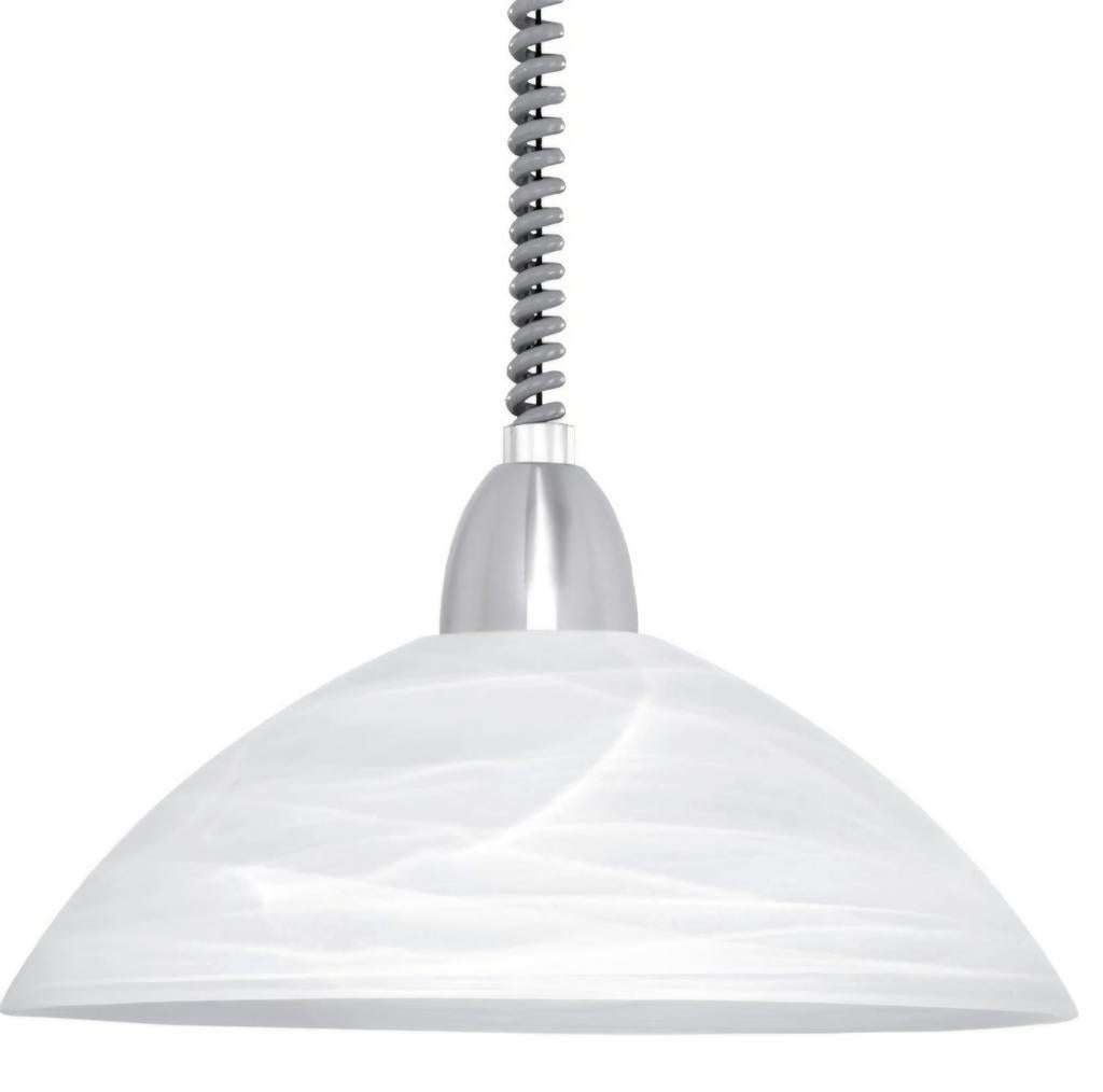 Eglo Hanglamp Lord 2 wit met chroom - Nieuw, Huis en Inrichting, Lampen | Hanglampen, 50 tot 75 cm, Nieuw, Glas, Modern, Eigentijds