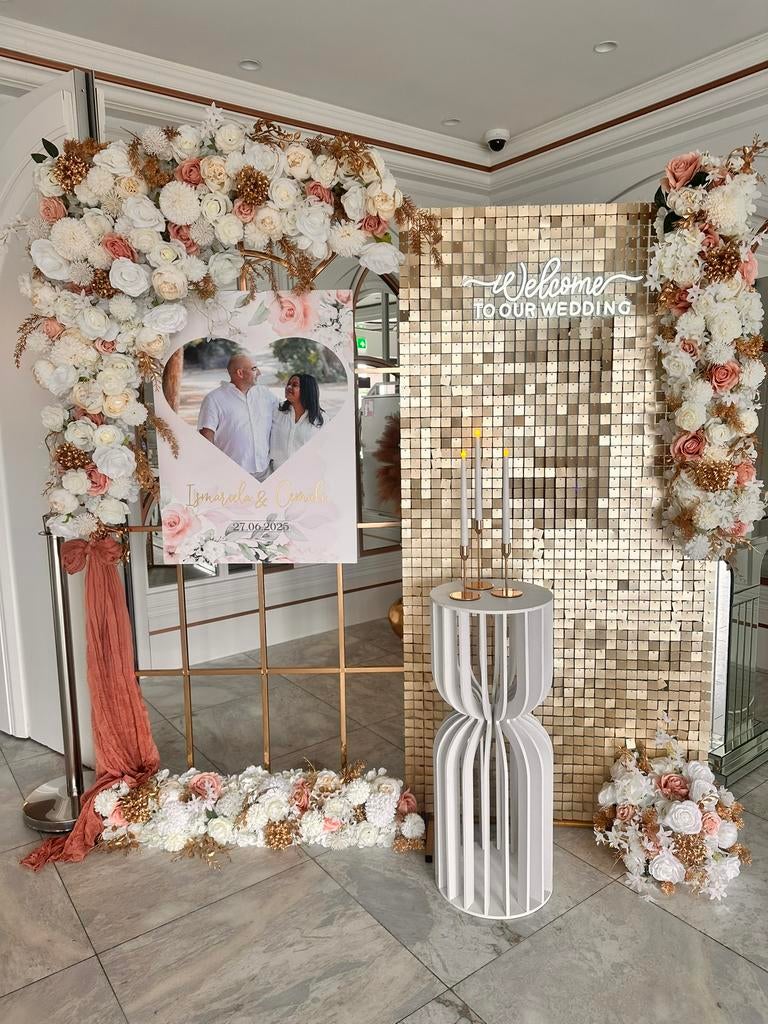 Wedding/verlovings decoratie te huur, Hobby en Vrije tijd, Feestartikelen | Verhuur, Ophalen, Zo goed als nieuw, Geboorte of Huwelijk