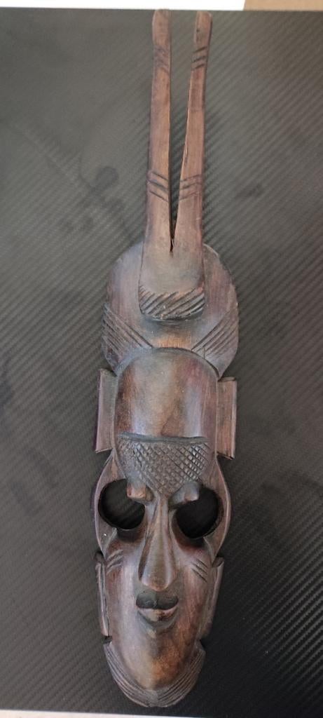 Authentiek Balinees Handgesneden Houten Masker - Bali, Antiek en Kunst, Ophalen of Verzenden