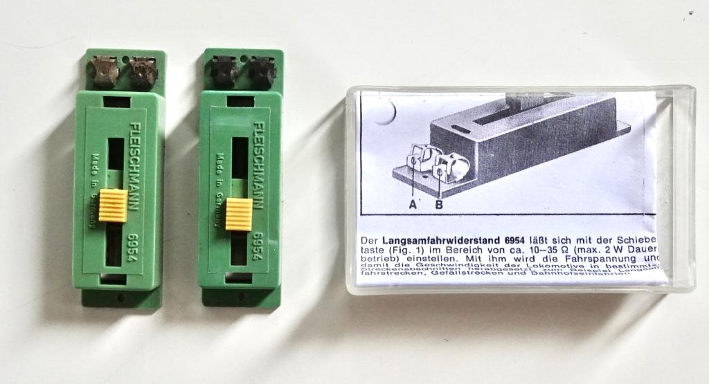 6954 Fleischmann Weerstand - 2 stuks, Hobby en Vrije tijd, Modeltreinen | H0, Zo goed als nieuw, Overige typen, Gelijkstroom, Fleischmann