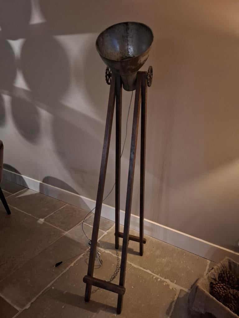 Vloerlamp industrieel, Ophalen, Zo goed als nieuw, 150 tot 200 cm
