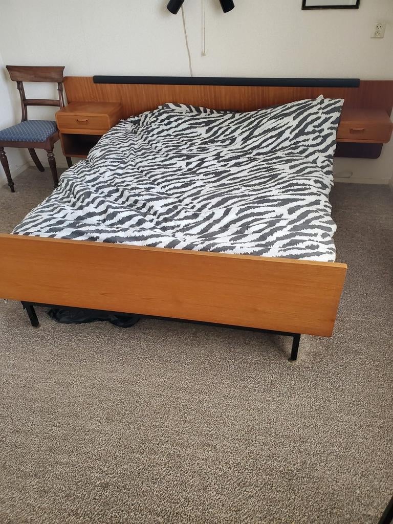 Deens Design bed/ledikant jaren zeventig, Ophalen, Gebruikt, Tweepersoons