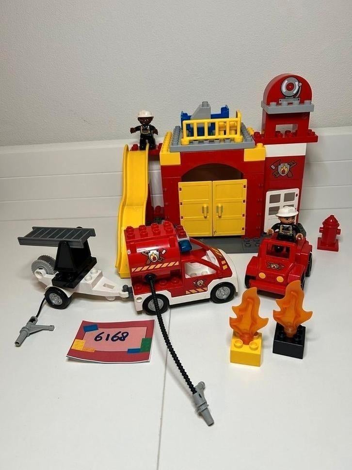 LEGO Duplo Brandweerkazerne - Set 6168 + 6169  - Compleet, Kinderen en Baby's, Speelgoed | Duplo en Lego, Ophalen of Verzenden