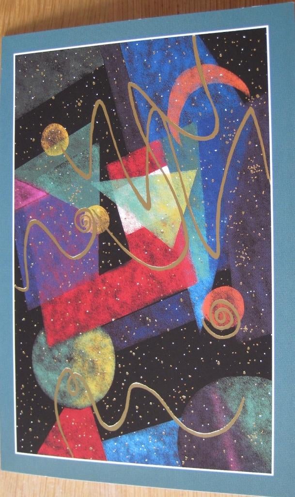 partij kleurige moderne dubbele nieuwe kerstkaarten, Ophalen of Verzenden, Nieuw