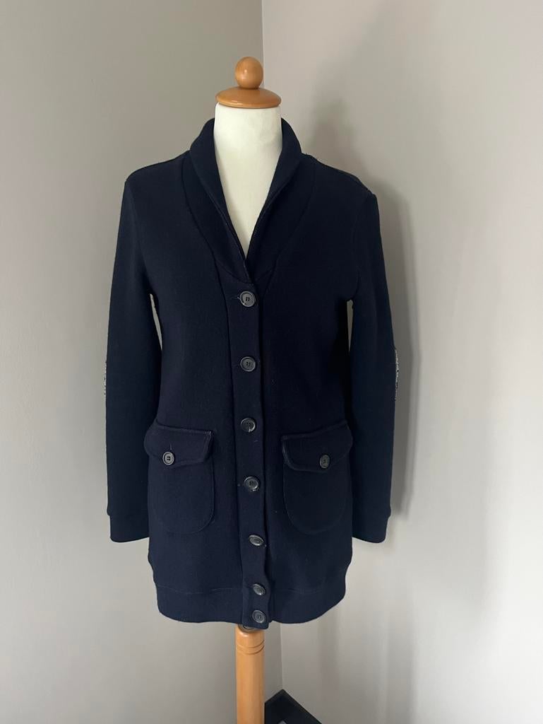 Cycle wol blend vest donkerblauw blauw M, Kleding | Heren, Kostuums en Colberts, Ophalen of Verzenden, Zo goed als nieuw, Maat 52/54 (L)