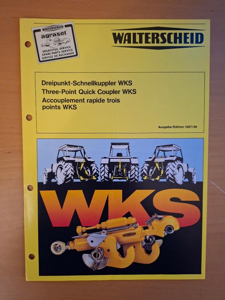 Folder Walterscheid WKS, Ophalen of Verzenden, Gelezen, Tractor en Landbouw