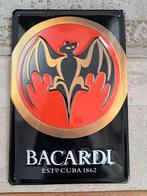 Bacardi metalen plaat met relief nieuw, Ophalen of Verzenden, Nieuw, Reclamebord