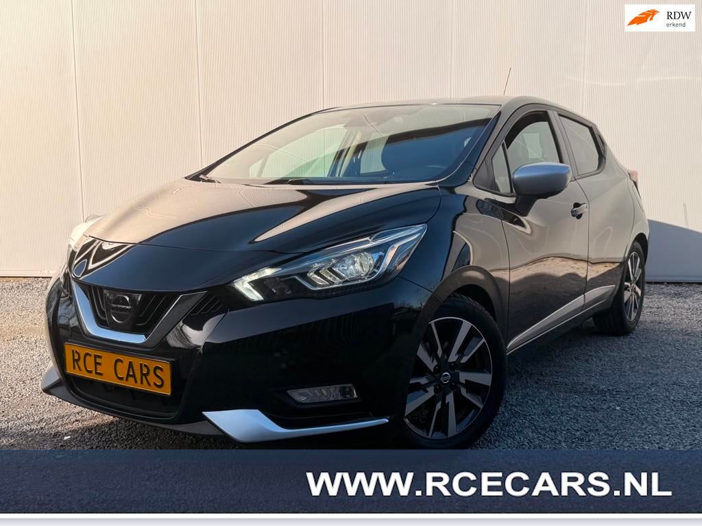 Nissan Micra 1.0 Dig-T 117 6MT 117 PK BOSE Carplay Navi Crui, Voorwielaandrijving, Stof, Gebruikt, Zwart